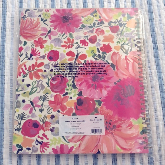 Kate Spade Large Spiral Notebook - Picture 2 of 5